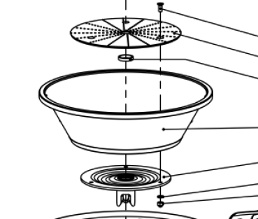 Preview: 68200 Santos Komplettsieb Complete Basket Assembly