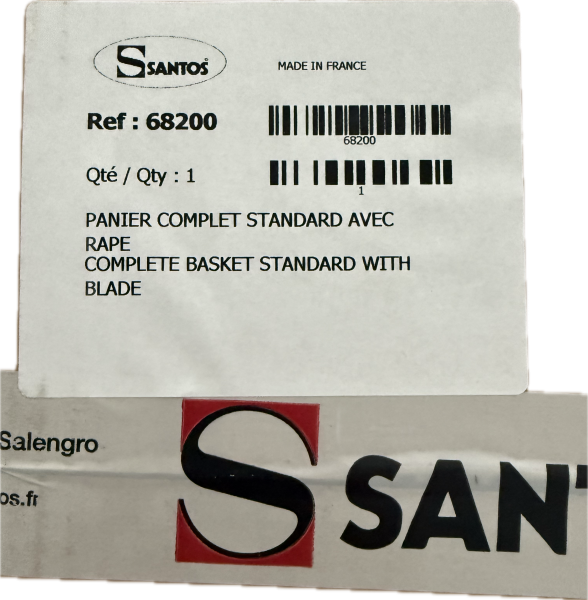 68200 Santos Komplettsieb Complete Basket Assembly