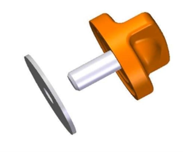 SECURING KNOB +RUBBER JOINT ORIGINAL ZUMEX ERSATZTEIL